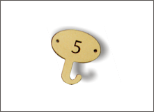 Gancio appendichiavi per casellario art. GN3